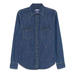 JACOB COHEN Men's Denim Western Shirt Men BLUE Shirts